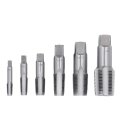 Efficient 6pcs Npt Tap Set Carbon Steel Thread Tapping Tool Kit For Leakfree Pipeline Connections