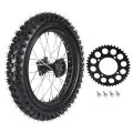 Yc Yier 90 100-16 Inch Rear Wheel Tire And Rim 15mm Bearing 428 43t 76mm Sprocket For Dirt Pit Bike Bigwheel 110cc 125cc 140cc 
