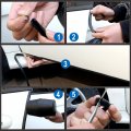 Coyouco Car Door Edge Guards No Glue 16ft 5m Universal Fit Rubber U Shape Trim For Cars Green 6x8mm Grip Range 0 5i 1 5mm