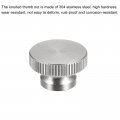 Uxcell Knurled Thumb Nuts 2pcs M5 X D16mm H10mm 304 Stainless Steel Nut With Collar High Head Blind Hole For 3d Printer Parts