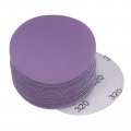 Uxcell 30pcs 3-inch Purple Sanding Discs 320 Grits Hook And Loop Professional Aluminum Oxide Sand Paper Wet Dry Polish For Wood
