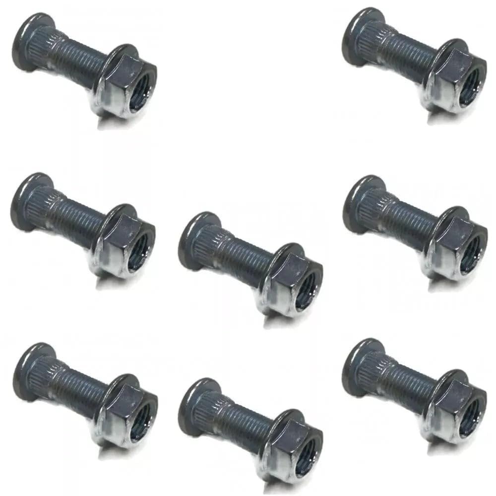 8 Piece Wheel Stud 3 In And Nut 8-24 For Polaris 1993 1996 1997 1999 Trail Boss 250