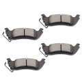 Rear D1040 Ceramic 4pcs W Hardware Disc Brake Pad Set 