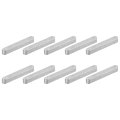 10pcs Round Ended Feather Key 4x4x30mm Stainless Steel Professional Parallel Drive Shaft Stock For Fasteners Mechanical 