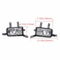 Ecotric Fog Lights W Chrome Lips Compatibleith 2015-2020 Chevy Chevrolet Tahoe Suburban Bumper Lamps W Switch Wiring Kit