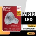 Satco Led Mr16 Floodlight 5 5w 50w Equivalent 3000k Soft White 90 Cri 36a Beam Gu10 Twist-lock Base 120v Dimmable Clear Finish