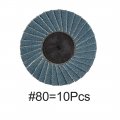 Uxcell Aluminum Oxide 2 Inch High Density Flap Disc Sanding Grinding Wheel 80 Grit 10 Pcs