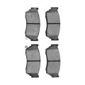 Front Disc Brake Pads For Nissan Nx 1991 1992 1993 Semi Metallic Friction Mechanical Pad Wear Sensor 1 87 Inner Height 4 28 In 