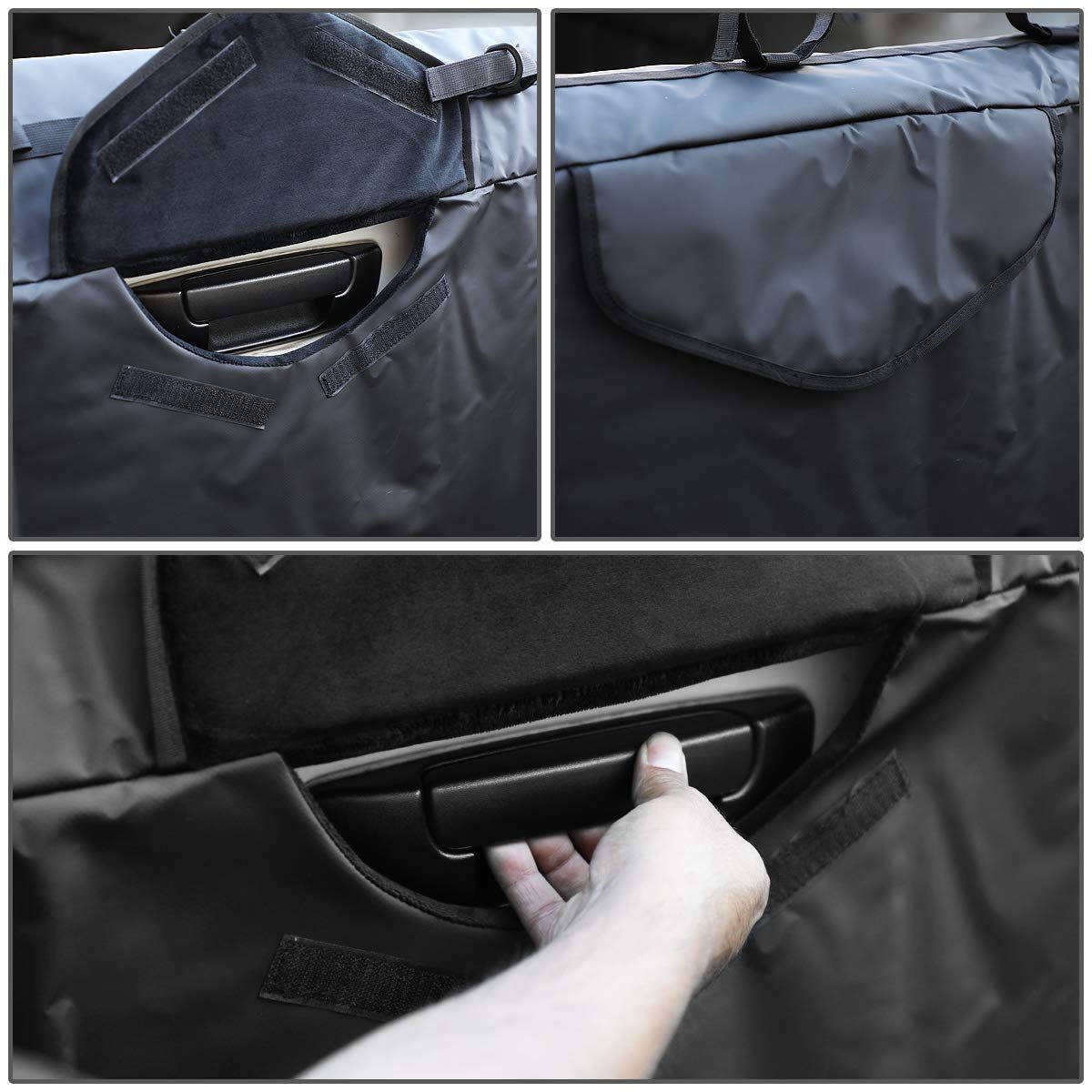 53 Inches Wide Waterproof Vinyl Pickup Truck Bed Tailgate Crash Pad Protector W 5 Bike Rack Straps