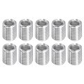 10pcs Threaded Inserts M12-1 75x20 M16-2x20 Stainless Steel 303 Screw Sleeves Thread Repair Insert For Mechanical Equipment 