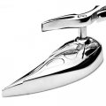 Universal Billet Aluminum Street Sport Motorbike Racing Handlebar End Rear View Multi Angle Adjustable Blindsight Convex Chrome