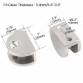 Uxcell 8pcs 25 X 13 19mm Stainless Steel Home Cabinet Door Glass Clamp Shelf Brackets Fixing Clips Holder