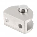 Uxcell 8pcs 25 X 13 19mm Stainless Steel Home Cabinet Door Glass Clamp Shelf Brackets Fixing Clips Holder