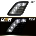 Usr Depo 10-13 W221 S-class Crystal Smoke Lens White Led Bumper Side Marker Lights Assembly Set Left Right For 2010-2013