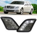 Usr Depo 10-13 W221 S-class Crystal Smoke Lens White Led Bumper Side Marker Lights Assembly Set Left Right For 2010-2013