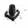 Uxcell 6x6x8mm Panel Momentary 4-pin Pcb Dip Tactile Tact Push Button Switch 25pcs