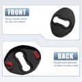 X Autohaux 4pcs Car Door Lock Latches Cover Stainless Steel Protector For Mitsubishi Outlander Eclipse Cross Galant Black