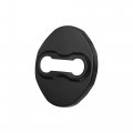 X Autohaux 4pcs Car Door Lock Latches Cover Stainless Steel Protector For Mitsubishi Outlander Eclipse Cross Galant Black