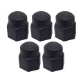 5 Pack 13 16 In Black Nylon Lug Nut Cover Caps For Trailer Camper Travel Truck Heavy Duty Uv Resistant Plastic 1 2 Height 