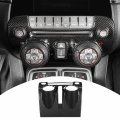 Rt-tcz Center Console Multimedia Panel Decoration Trim Sticker Accessories For Chevrolet Camaro 2010-2015 Carbon Fiber Grain 