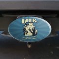 Beer Brew Unto Others As You Would Yourself Funny Humor Oval Tow Trailer Hitch Cover Plug Insert