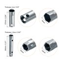 6 Pcs Ignition Spark Plug Spanner Set Dual-ended Wrench Socket