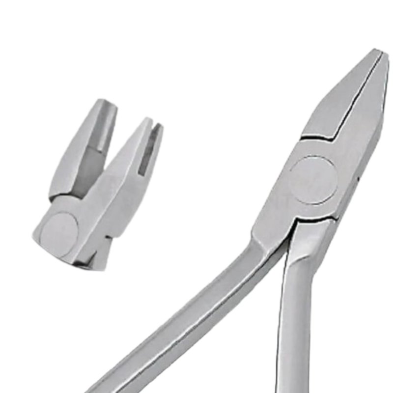 Orthopre Mium Stop V Bend Plier Stainless Steel Corrosion Resistance Rivet Joint 1mm V Hole Dental Tool
