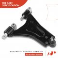 A-premium Front Left And Right Lower Control Arm Compatible With Ford Contour Mercury Mystique 1995-1998 Cougar 1999-2002 2-pc