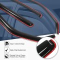 Auto Dynasty For Honda Ridgeline 4pcs In-channel Window Deflector Rain Guard 43 Inches Sun Roof Visor Dark Smoke