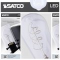 Satco S11520 Led Bulb St19 6w 40w Eq 2700k Warm White Flex Gray Coil Filament Medium Base E26 Dimmable 500 Lumens Clear Glass