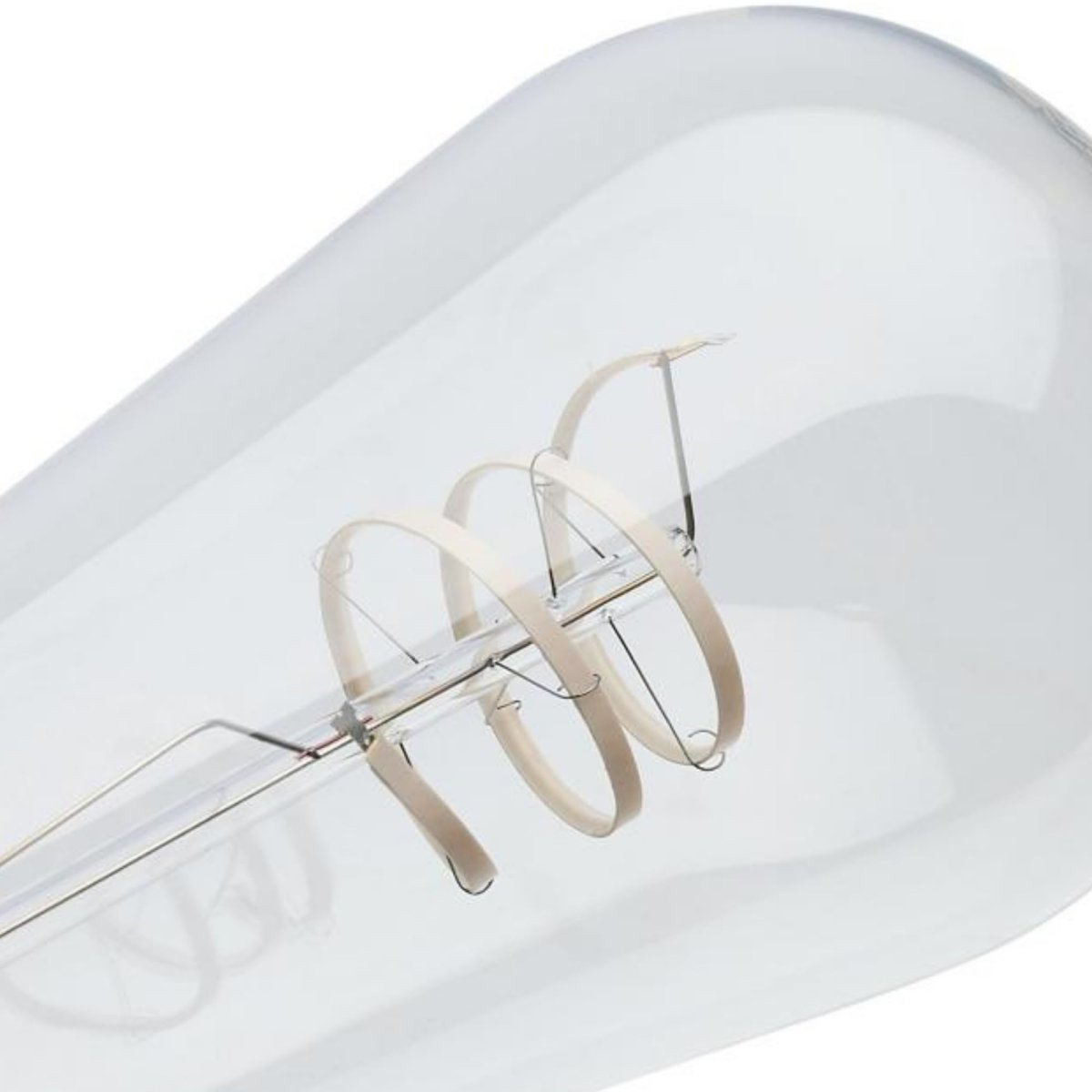 Satco S11520 Led Bulb St19 6w 40w Eq 2700k Warm White Flex Gray Coil Filament Medium Base E26 Dimmable 500 Lumens Clear Glass