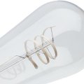 Satco S11520 Led Bulb St19 6w 40w Eq 2700k Warm White Flex Gray Coil Filament Medium Base E26 Dimmable 500 Lumens Clear Glass 