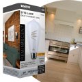 Satco S11520 Led Bulb St19 6w 40w Eq 2700k Warm White Flex Gray Coil Filament Medium Base E26 Dimmable 500 Lumens Clear Glass