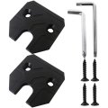 Sun Visor Repair Clip Kit For Dodge Ram 1500 2019 2023 Aluminum Alloy Fixer Replacement With Screwdrivers And Screws Black 