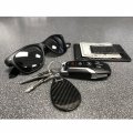 Ipick Image For Gmc In Red Black Real Carbon Fiber Large Tear-drop Key Chain Keychain Official Licensed