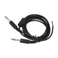 Aviation Headset Replacement Cable For David Clark Avcomm Pilot Dual Ga Plug Durable Pvc Material 2m Headphone Diy Cord With
