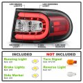 Acanii -for Black 2007-2014 Toyota Fj Cruiser Lumiles Led Bar Tail Lights Brake Lamps 07 08 09 10 11 12 13 14 Left Right