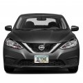 Ipick Image Made For Nissan Sentra 3d Embossed Letters On Mirror Chrome Metal License Plate Frame