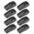 Uxcell Inline Cord Switch Ac 250v 1a Duplex On-off Feed-through Rocker For Bedroom Table Lamp Desk Light Black Pack Of 8