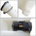 Ma1288105 Factory Style Car Windshield Washer Reservoir Tank Cap Fluid Pump Compatible With Mazda Protege Sedan 99-01 White
