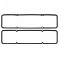 X Autohaux 2pcs Black Valve Cover Rubber Steel Core Gasket For Chevy Sbc 283 305 327 350 Engine Set