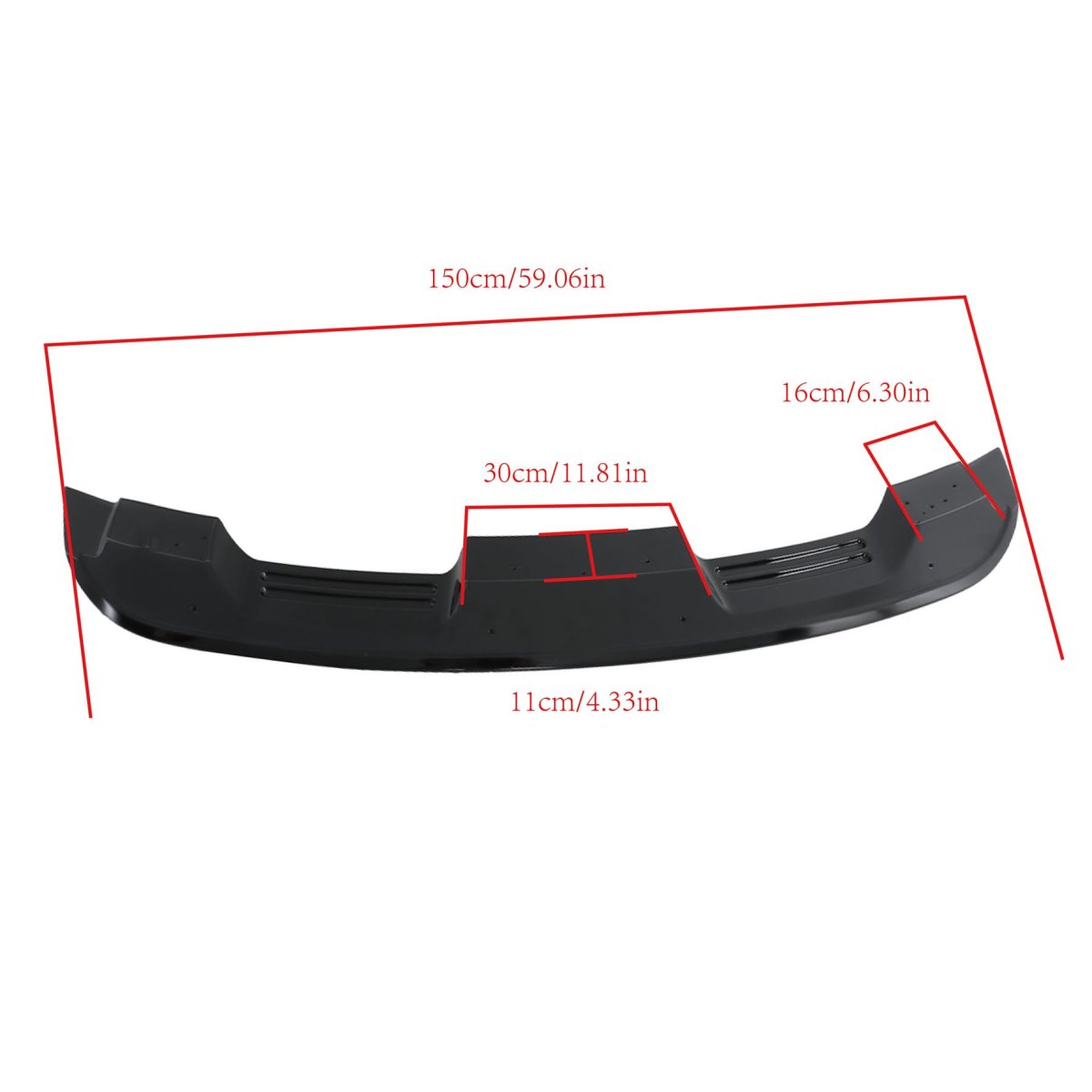 Rear Trunk Spoiler Kit Gt500 Style With Small Flaps Replacement For Mustang 2-door 2015-2023