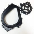Glass See Through Engine Clutch Stator Covers For 2004 2005 2006 2007 Cbr 1000rr Chromed Finish