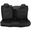 Hecasa Full Set Seat Cover Kits Compatible With 2015-2019 Dodge Challenger Sxt Rt Sport Black Artificial Leather Front Rear