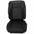 Hecasa Full Set Seat Cover Kits Compatible With 2015-2019 Dodge Challenger Sxt Rt Sport Black Artificial Leather Front Rear
