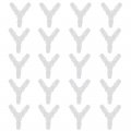 X Autohaux 20pcs Y Shaped Plastic 5 16 Hose Barb Barbed Fitting For Car White