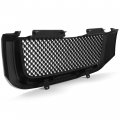 Kuafu Front Upper Bumper Grill Grille Compatible With 2002-2008 Gmc Envoy Xl Xuv Honeycomb Mesh Insert Hood Cover Painted Black