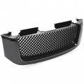 Front Upper Bumper Grill Grille For 2002-2008 Gmc Envoy Xl Xuv Honeycomb Mesh Insert Hood Cover Painted Black