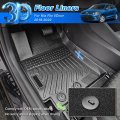 Cartist Custom Fit For Floor Mats 2018-2023 Kia Rio 5door All Weather Liners Front 2nd Row Tpe Waterproof