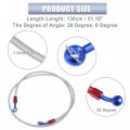 1 Set 130cm 51 18 Length 10mm Id Motorcycle Hydraulic Brake Line Oil Hose Pipe 28a 0a Rubber Braided Cable For Atv Motocross